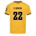 Maillot de foot Wolves Nelson Semedo #22 Domicile vêtements 2024-25 Manches Courtes